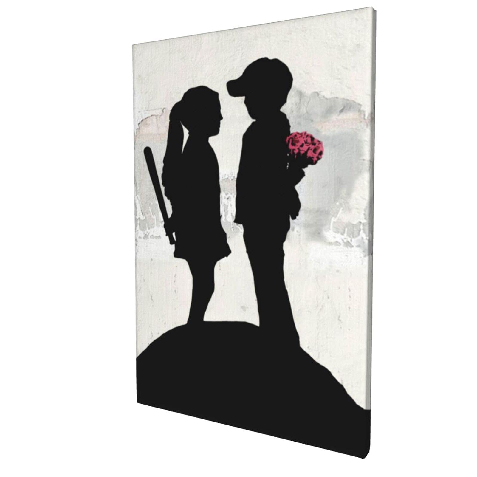 Amazon.co.jp: バンクシー Boy Meets Girl 絵画 装飾画 アートパネル